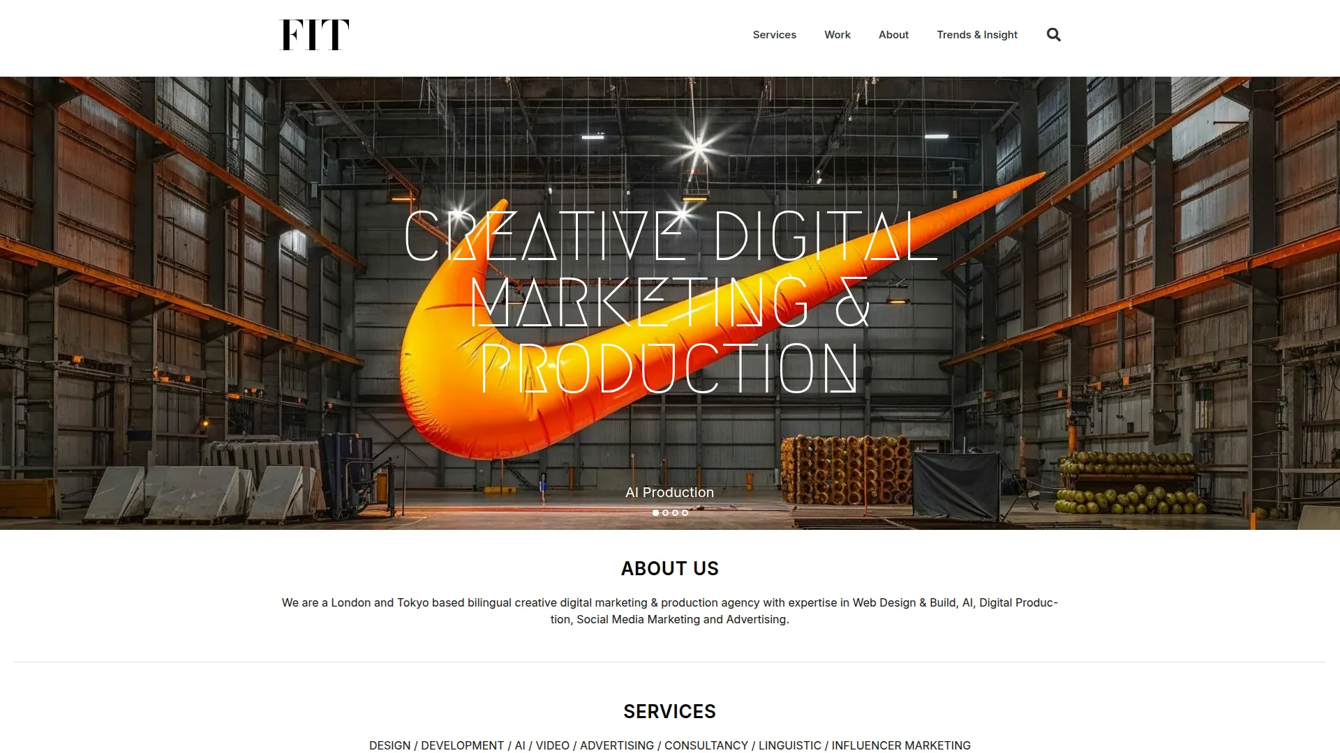 FIT website screenshot