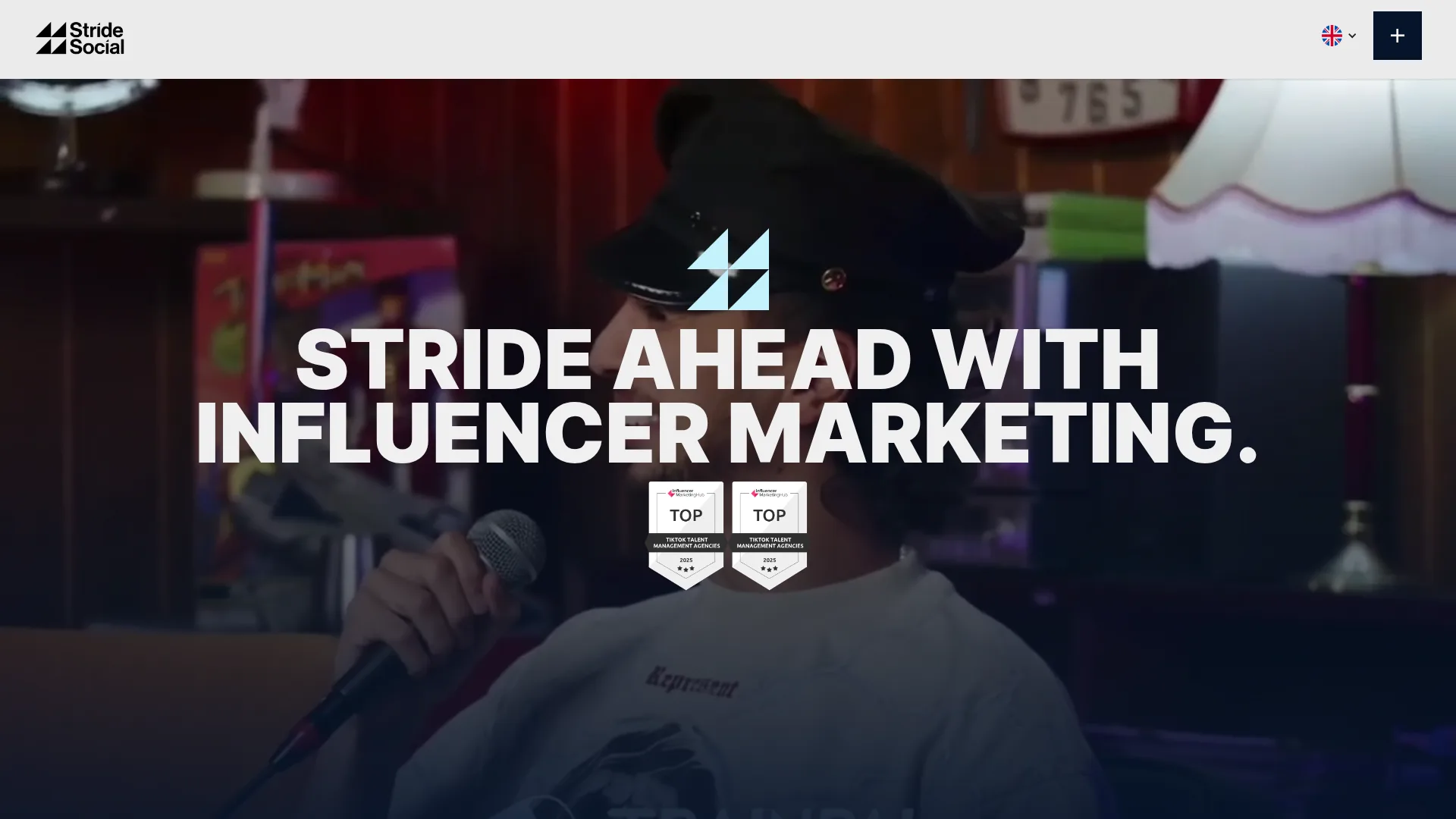 Stride Social LTD website screenshot