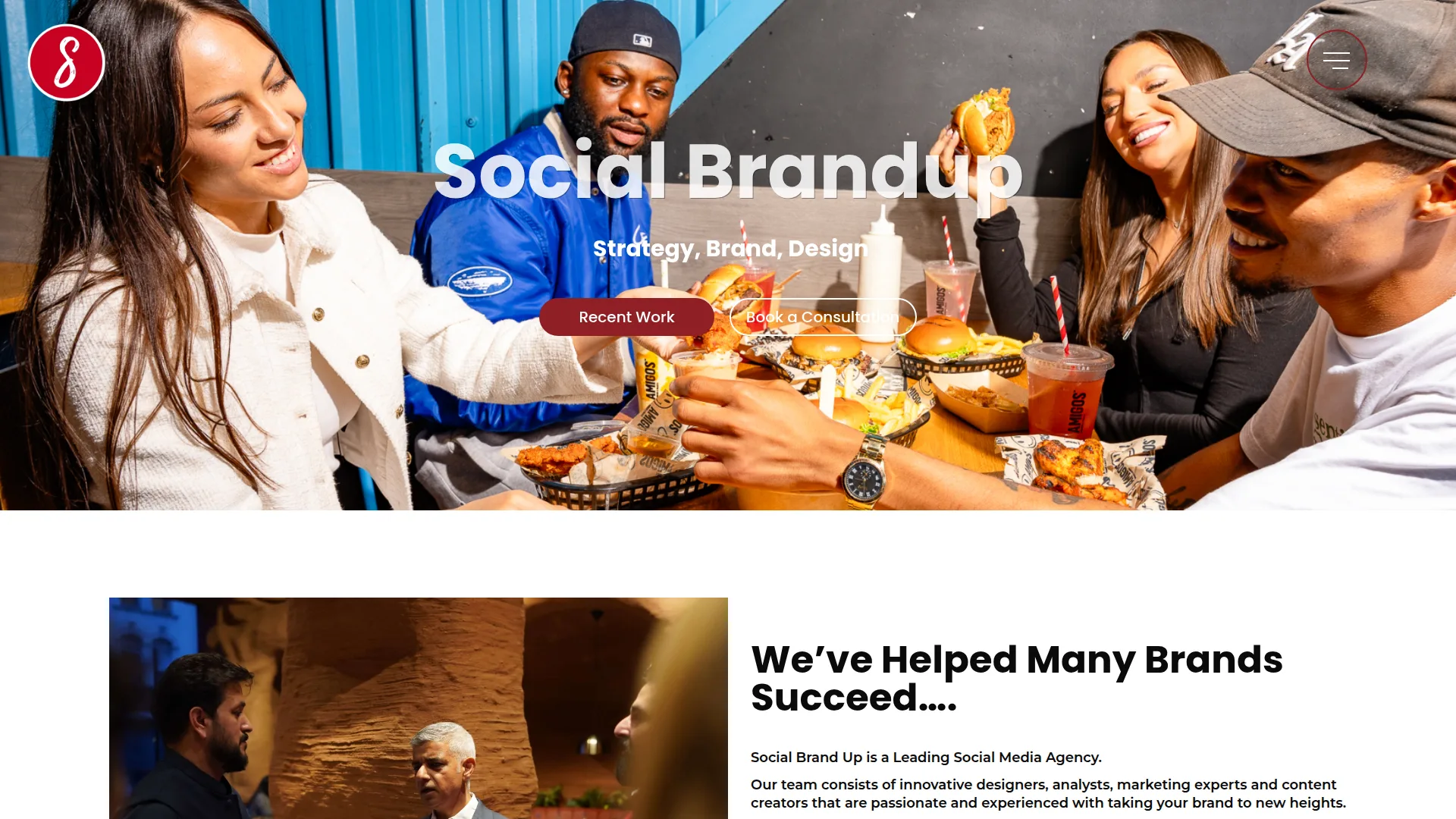 Social BrandUp website screenshot