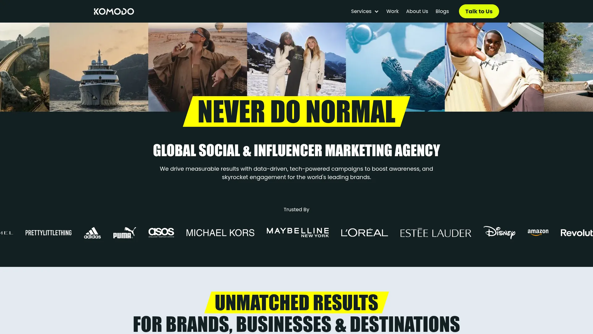WE ARE KOMODO website screenshot
