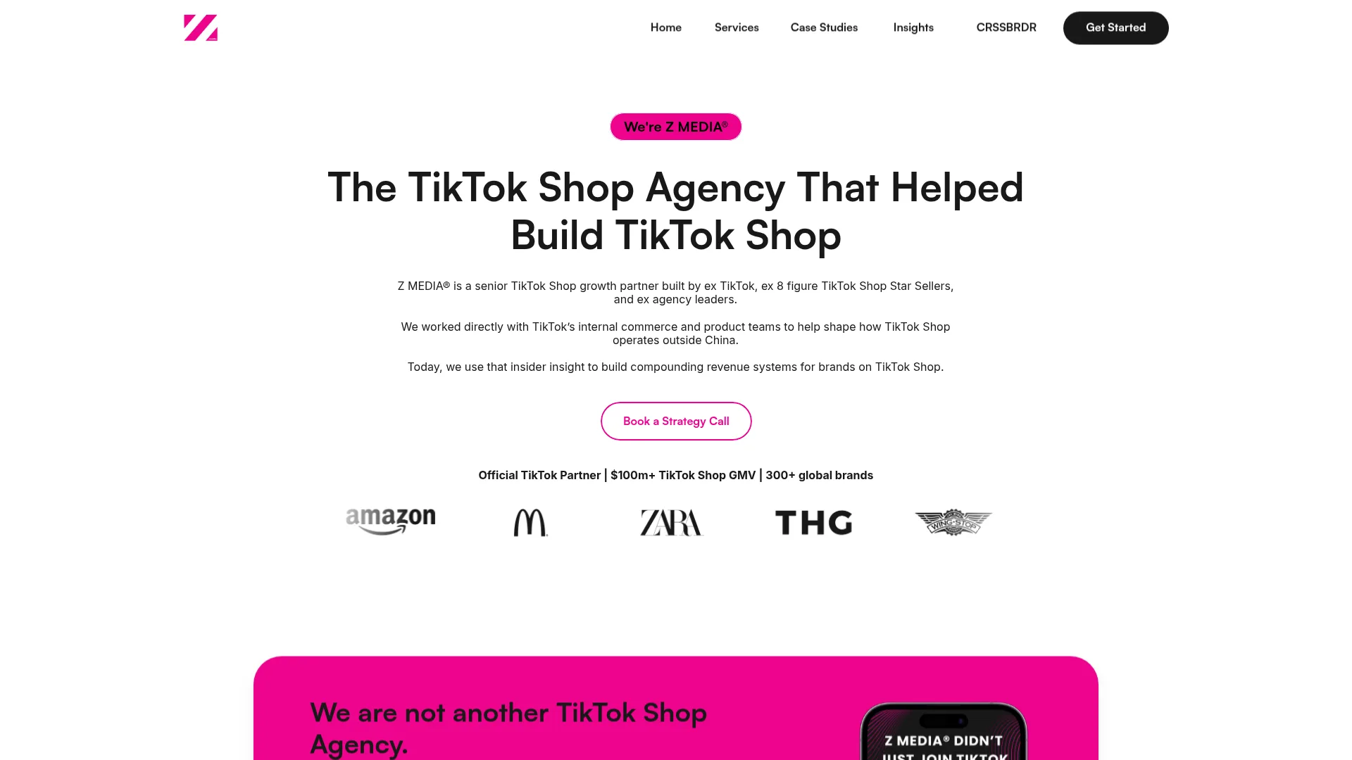 Z MEDIA website screenshot