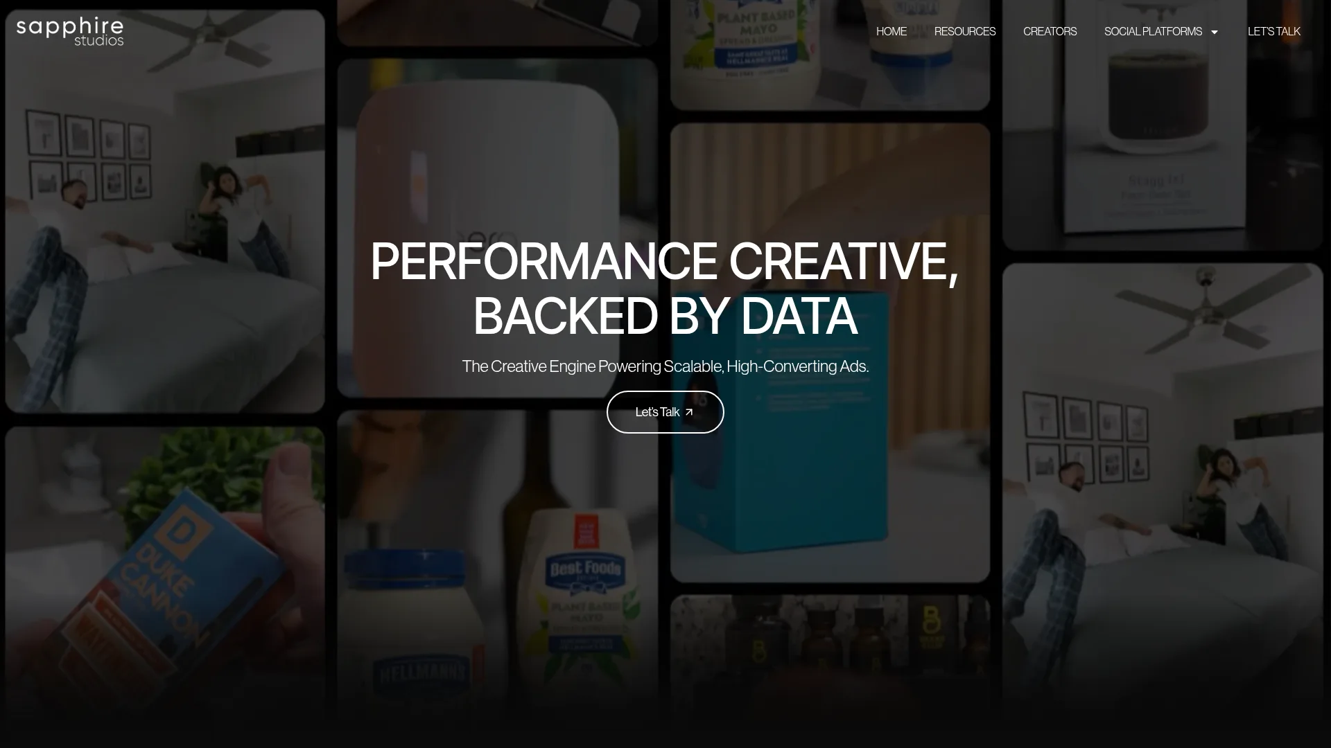 Sapphire Studios website screenshot