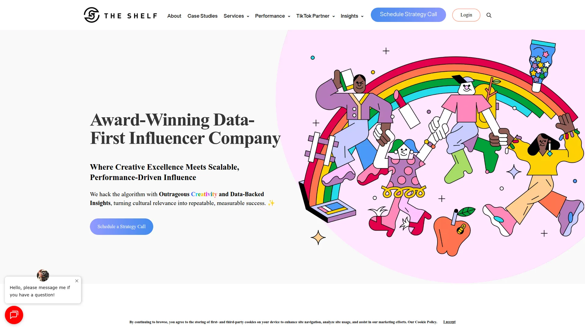 The Shelf website screenshot
