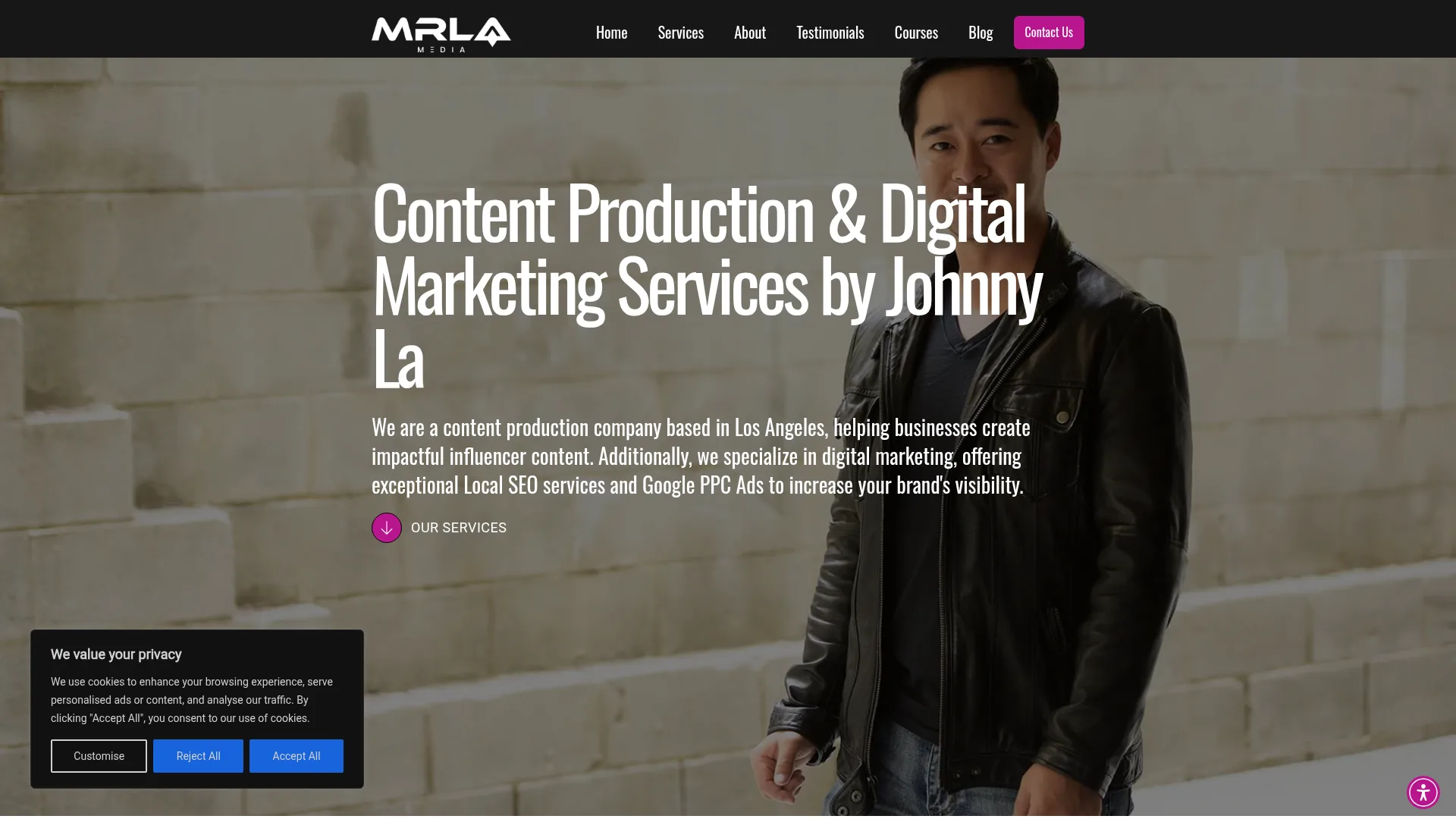 MRLA Media website screenshot