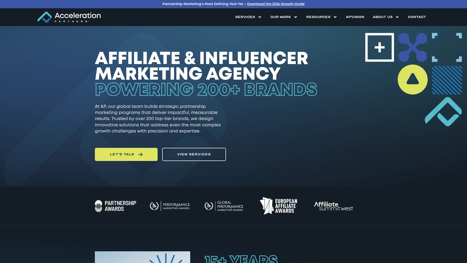 Acceleration Partners, LLC website screenshot