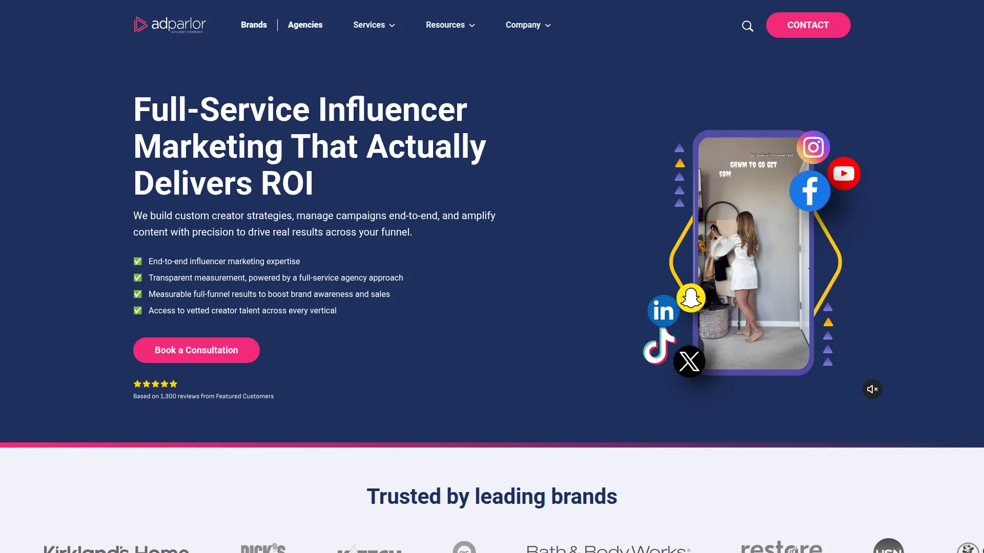 AdParlor website screenshot